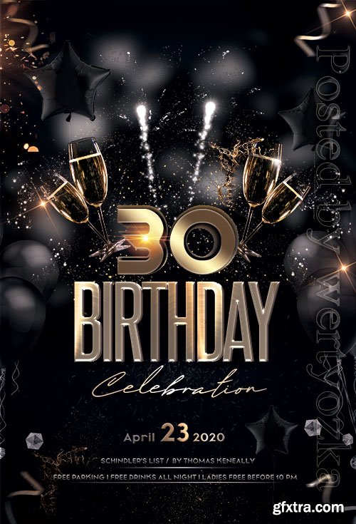 Birthday Party - Premium flyer psd template Birthday Party - Premium flyer psd template