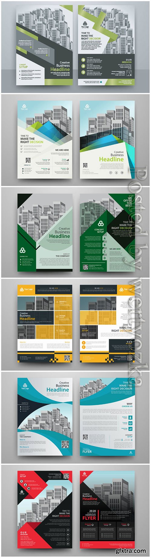 Business abstract vector brochure, annualReport, magazine # 2