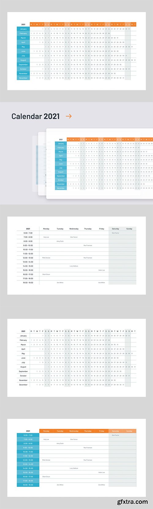 2021 Calendar template PowerPoint and Keynote 2021 Calendar template PowerPoint and Keynote