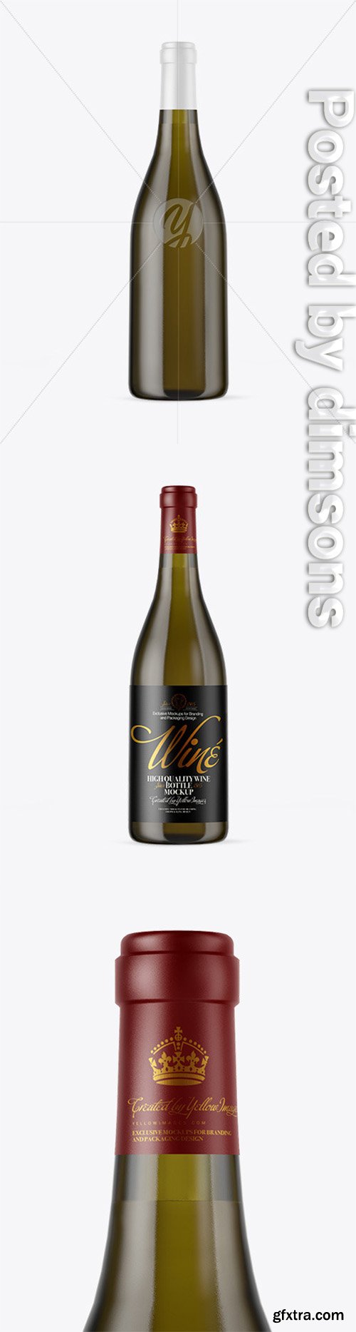 Antique Green Glass White Wine Bottle Mockup 50581 Antique Green Glass White Wine Bottle Mockup 50581