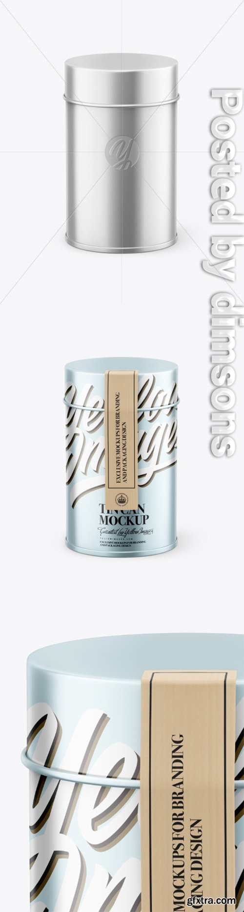 Metallic Tin Can Mockup 50569 Metallic Tin Can Mockup 50569