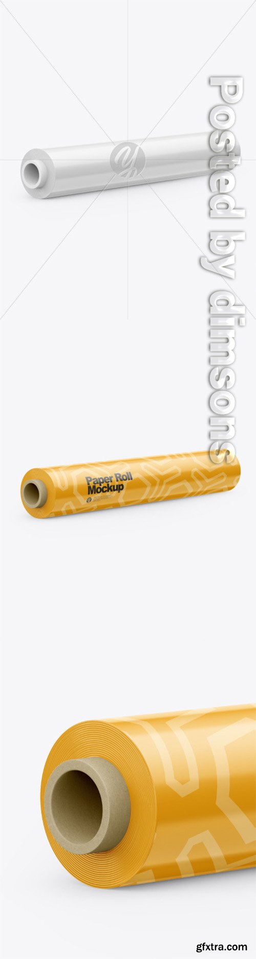Glossy Paper Roll Mockup 50594