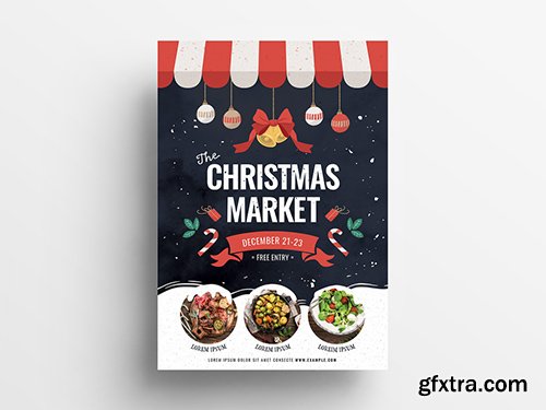 Christmas Markets Flyer Layout 307938633