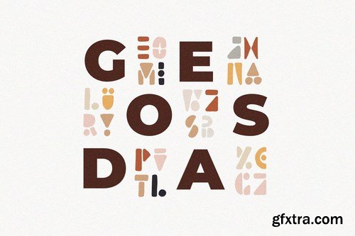 CM - Lion Card Handmade Geometric Font 4385055