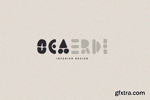 CM - Lion Card Handmade Geometric Font 4385055