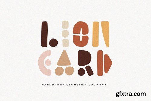 CM - Lion Card Handmade Geometric Font 4385055