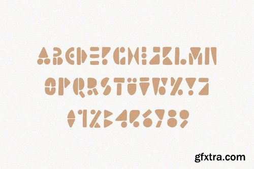 CM - Lion Card Handmade Geometric Font 4385055