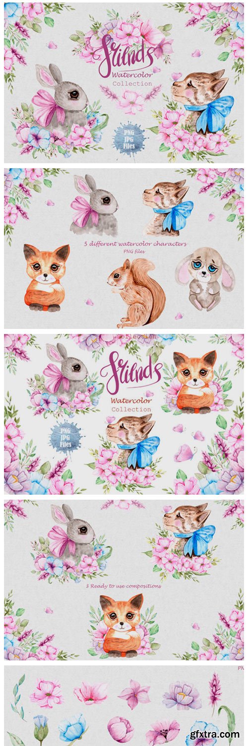 Watercolor Friends Collection 2268109