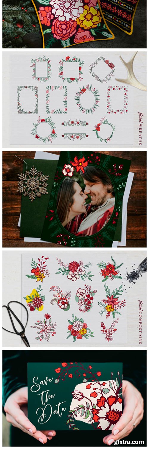 Winter Floral Patterns & Illustrations 2265006 Winter Floral Patterns & Illustrations 2265006