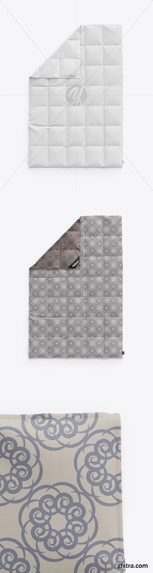 Quilt Blanket Mockup - Top View 51143 Quilt Blanket Mockup - Top View 51143