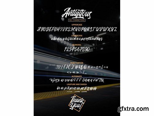 Antigitous - Script Font