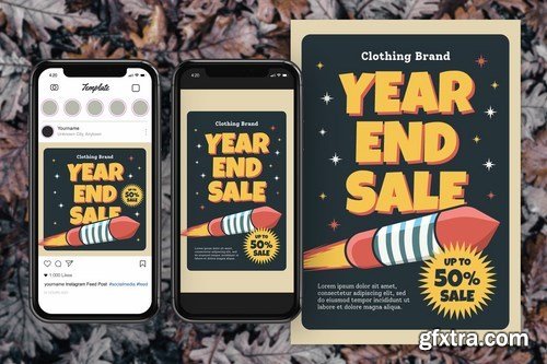 Year End Sale Instagram Post & Flyer