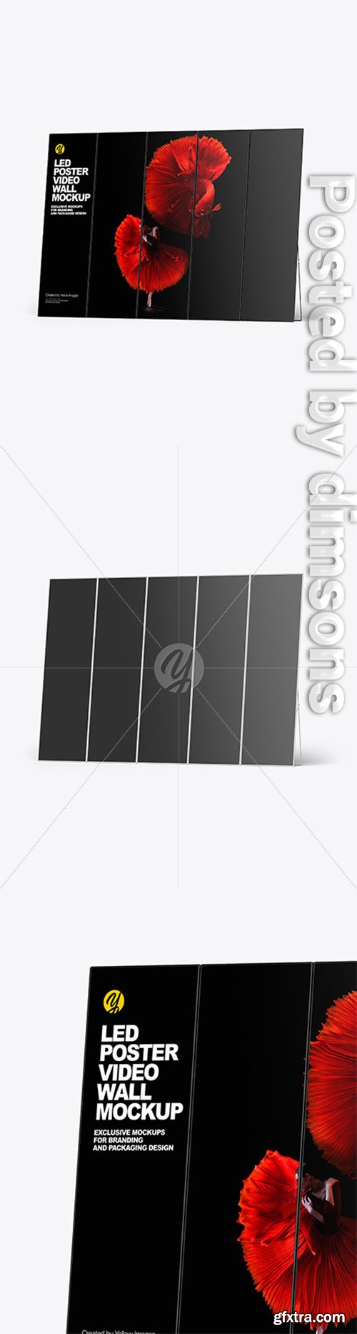 LED Poster Video Wall Mockup 51245 LED Poster Video Wall Mockup 51245