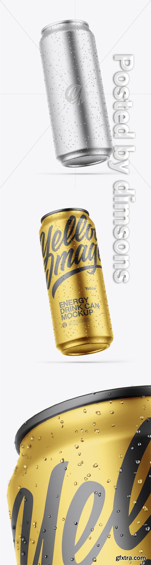 Matte Metallic Can Mockup 51227 Matte Metallic Can Mockup 51227