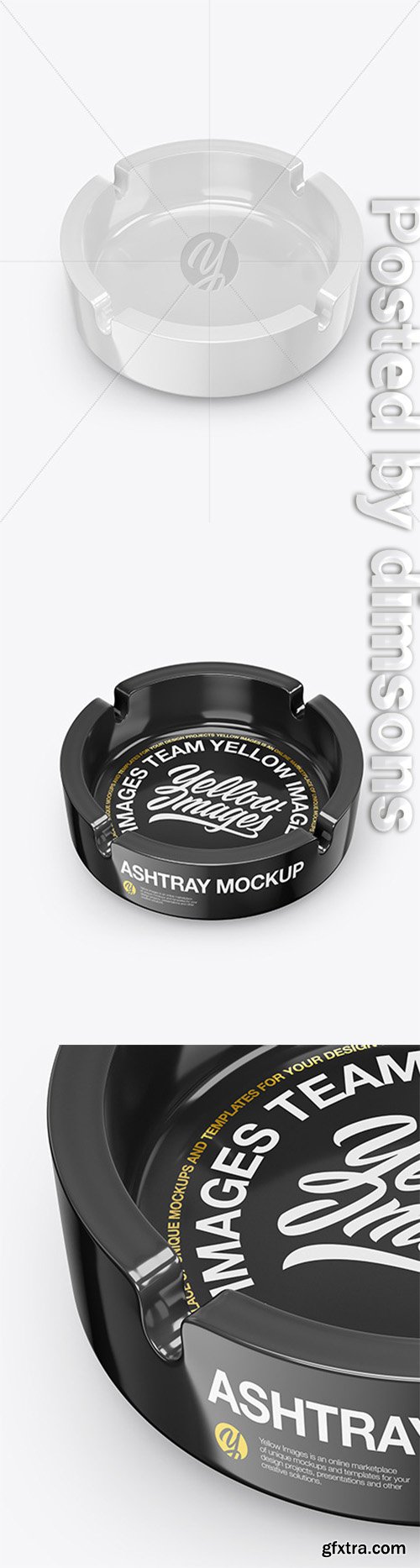Glossy Ashtray Mockup 51322 Glossy Ashtray Mockup 51322