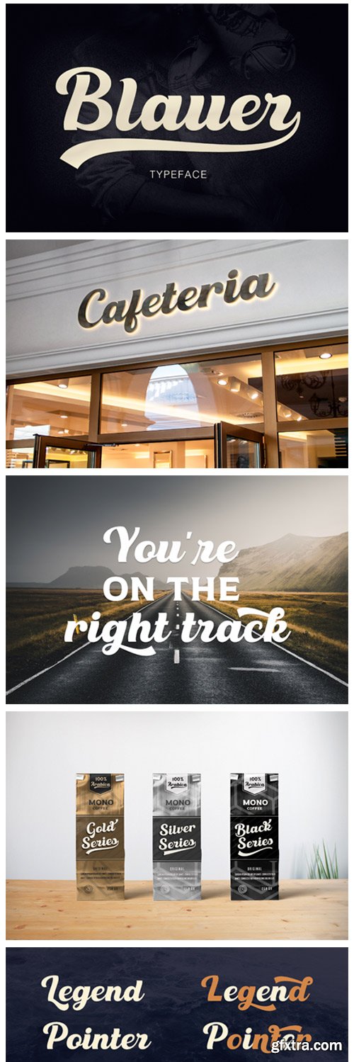 Blauer Font Blauer Font