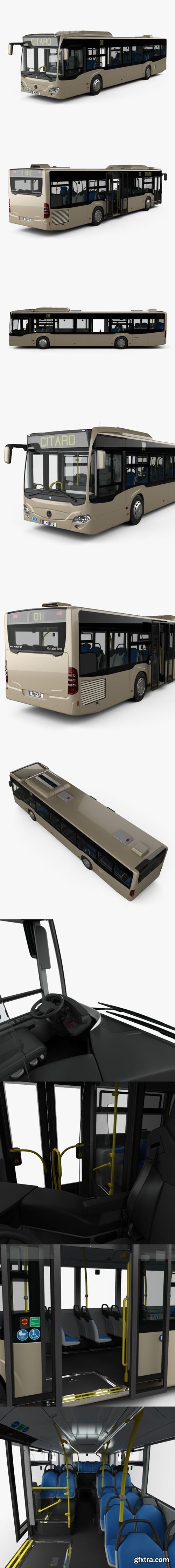 Mercedes-Benz Citaro O530 Bus with HQ interior 2011 3D Model