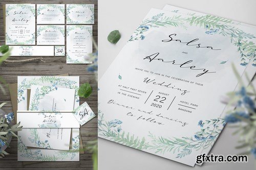 Foliage Wedding Invitation