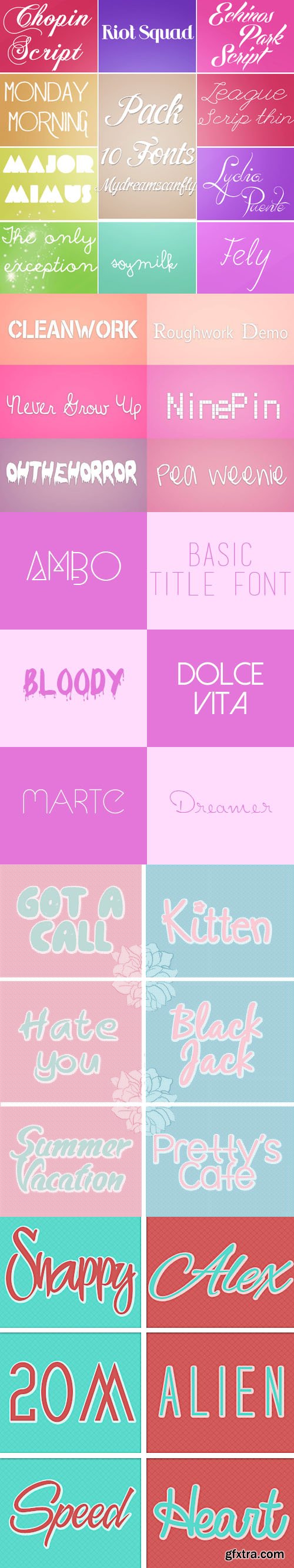 116 Awesome Fonts Collection