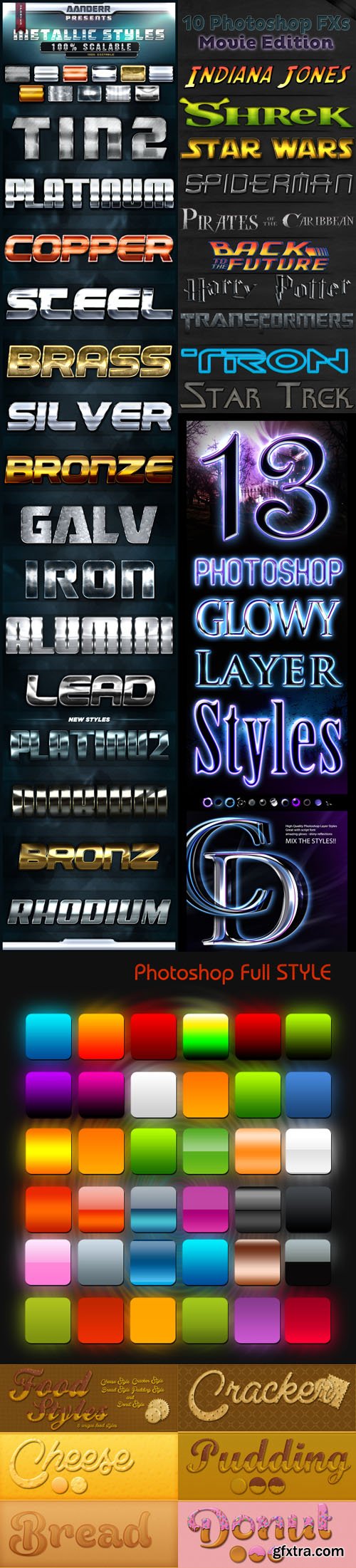 75 Brilliant Text Styles Collection for Photoshop