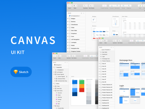 Canvas Web UI Kit for Sketch - canvas-web-ui-kit-for-sketch