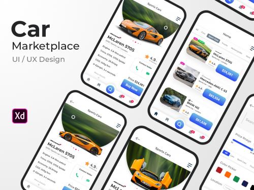 Car Marketplace App - UI UX Design - car-marketplace-app-ui-ux-design