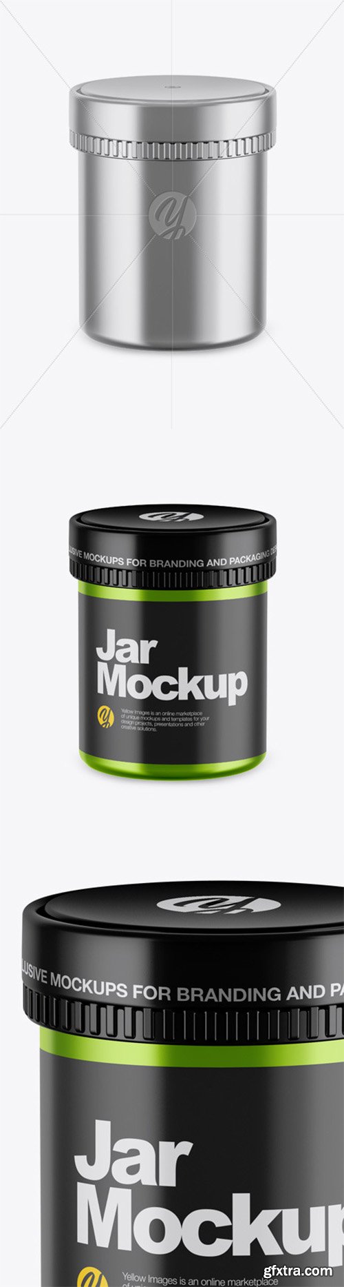 Metallic Jar Mockup 51854 Metallic Jar Mockup 51854