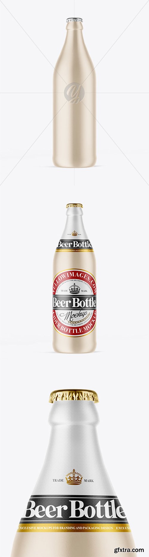 Ceramic Beer Bottle Mockup 51774