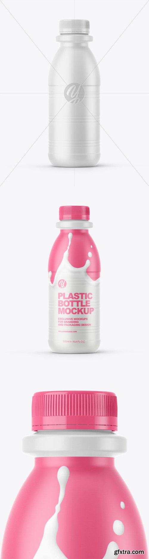 Dairy Bottle with Matte Shrink Sleeve Mockup 51947 Dairy Bottle with Matte Shrink Sleeve Mockup 51947