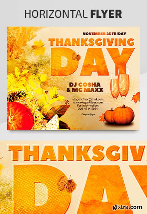Thanksgiving Day V2711 2019 Premium PSD Flyer Template