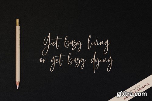 CM - Hardtrack - Calligraphy Brush Font 4397117