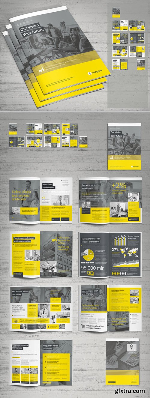 Yellow and Gray Business Brochure Layout 309423262 Yellow and Gray Business Brochure Layout 309423262