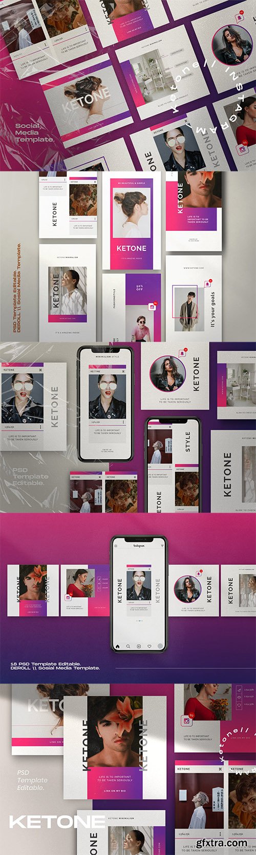 Ketone Pack 1 - Instagram Post + Stories