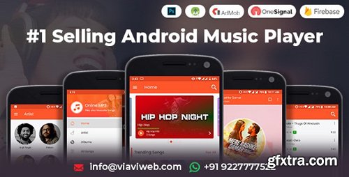 CodeCanyon - Android Music Player v1.0 - Online MP3 (Songs) App (Update: 25 October 19) - 17453836