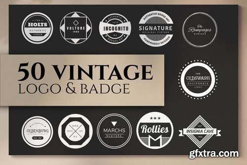 50 Vintage Badge Logo