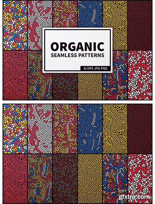 24 Organic Seamless Patterns Set 2297000 24 Organic Seamless Patterns Set 2297000