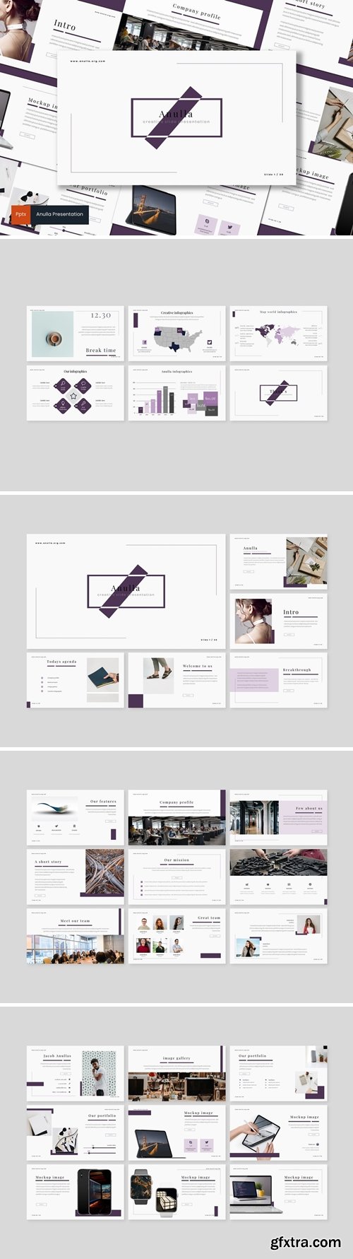Anulla Powerpoint, Keynote and Google Slides Templates