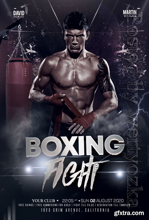 Boxing Tournament - Premium flyer psd template