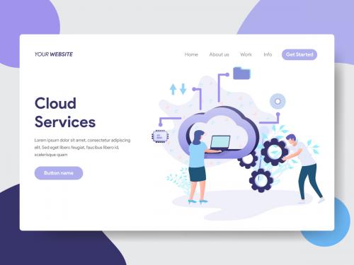 Cloud Services Illustration - cloud-services-illustration
