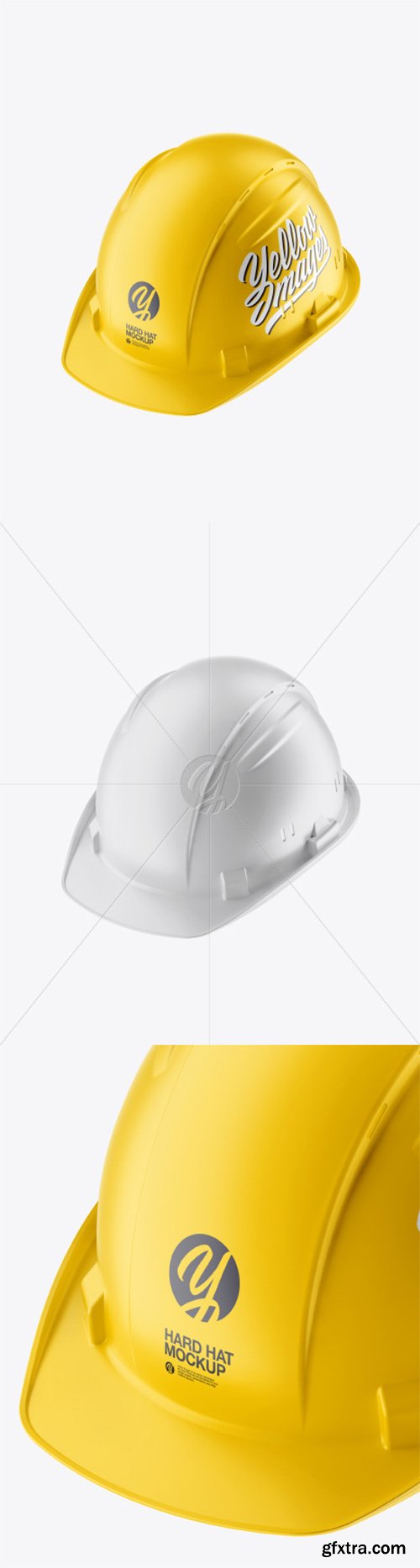 Matte Hard Hat Mockup - Half Side View 51957
