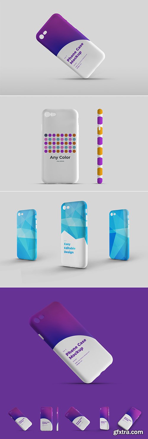 Smartphone Phone Case Mockup Set 307899871