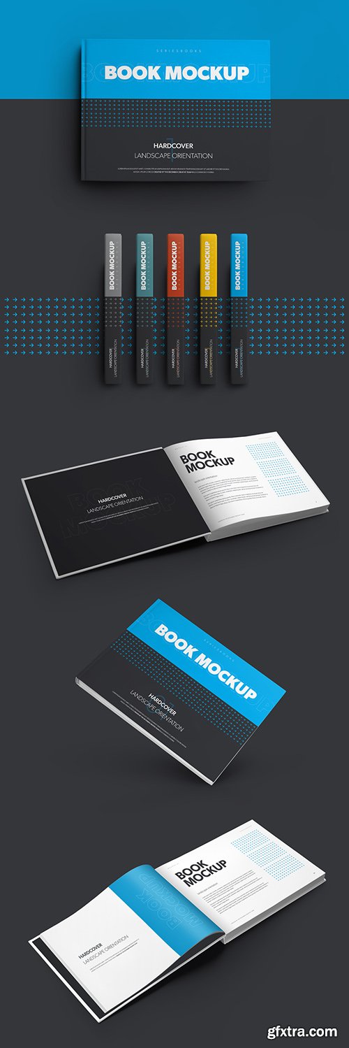 5 Mockup Set of Landscape Hardcover Books 309988748 5 Mockup Set of Landscape Hardcover Books 309988748