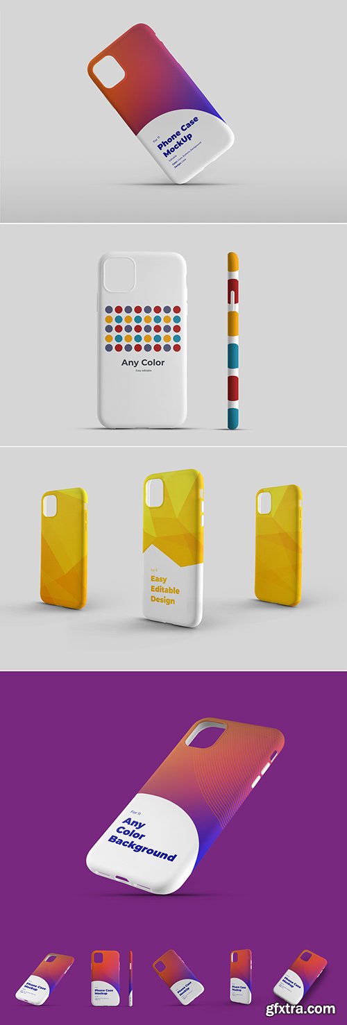 Smartphone Phone Case Mockup Set 307901233 Smartphone Phone Case Mockup Set 307901233