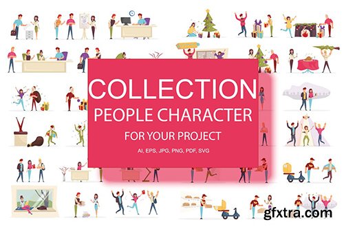 BIG Collection Cartoon People Character BIG Collection Cartoon People Character