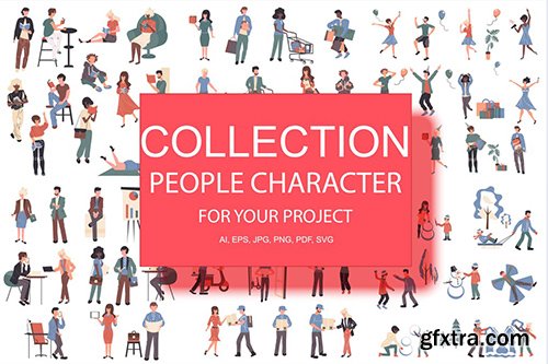 BIG Collection Flat People Character BIG Collection Flat People Character