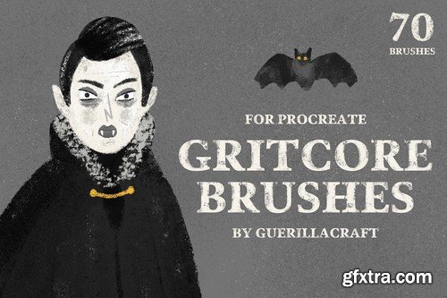 CM - Gritcore Brushes for Procreate 4249263