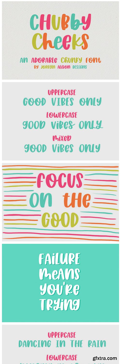 Chubby Cheeks Font Chubby Cheeks Font
