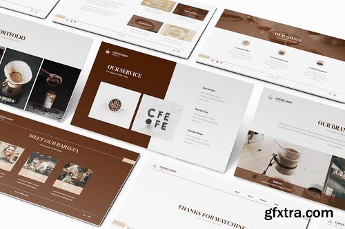 Coffee Shop Powerpoint Google Slides and Keynote Templates