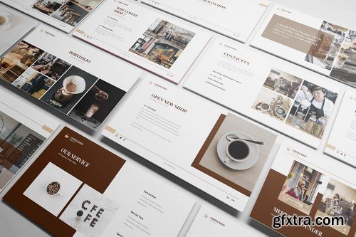 Coffee Shop Powerpoint Google Slides and Keynote Templates