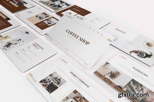 Coffee Shop Powerpoint Google Slides and Keynote Templates